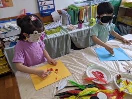 Blindfold Painting(안대착용 미술 활동) - Blue B Class(블루 B반)